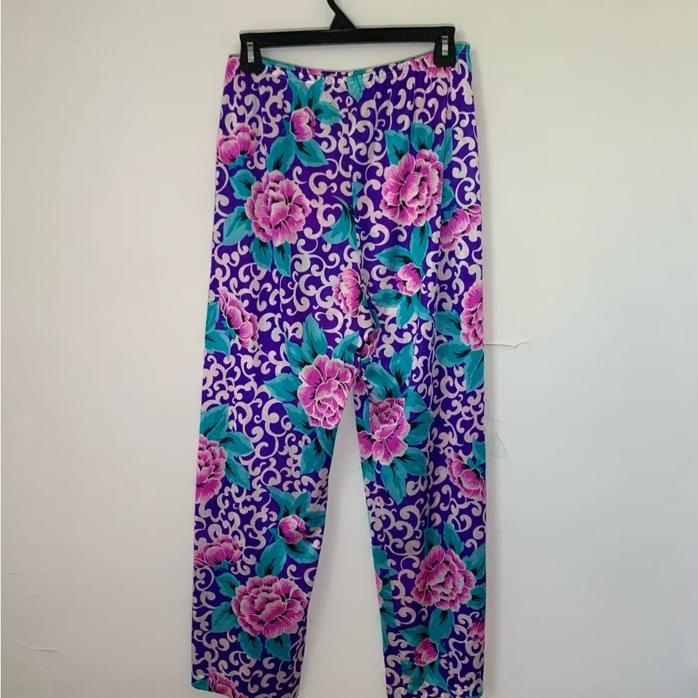 Vintage Vanity Fair Satin Purple Pajama Set Spring - Picture 10 of 11